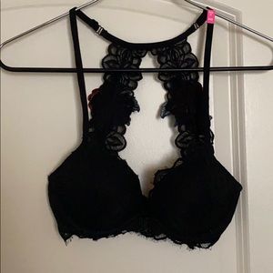 PINK front clasp date racer back bra